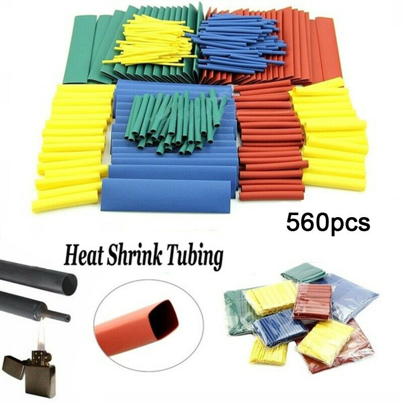 560pcs Heat Shrink Tube Assorted Insulation Shrinkable Tube 2:1 Wire Cabl Gw