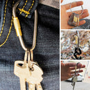 D-shaped Titanium Alloy Hiking Outdoor Camping Tool Durable Key Chain Buckle