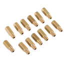 1 Set Brass Motorcycle Main Jet Kit Carburetor 13 Size Injector Nozzle