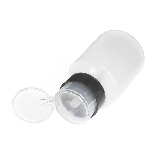 Plastic Pressed Pump Bottle Nail Polish Remover Dispenser Refillable Bottle210ml
