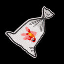 goldfish embroidery patch for clothes ironing on stickers biker sewing appliqPES