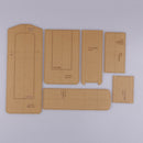 6pcs/Set DIY Clear Acrylic Leather Shoulder Bag Handbag Stencil Templates