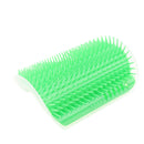 Green & Grey Cat Soft Self Groomer Grooming Brush w/ Catnip Eco-friendly