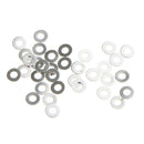 2000pcs Glasses Eyeglasses Flat Washers for Tiny Screws Tools 1.2mm 1.4mm