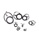 8X Repair Kit Fishing Rod Guides Tips Line Rings For Making Building RepairVJBTO