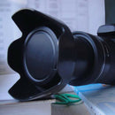 58mm Screw-in Flower Lens Hood Digital Camera Petal Lens Hoods for Canon