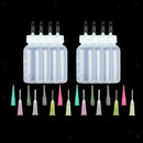 24Pcs 30ml Ink Syringe Bottles with Paint Liquid Dispensing Needle Tips Kit