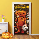 2pcs Halloween Pumpkin Lantern Wall Stickers Self-adhesive Removable Window