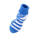 Striped Pet Dog Doggie Socks Paws Covers w/ Non-slip Bottom -Size S