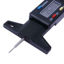 Car Digital Tire Tread Depth Gauge Measurer Caliper LCD Display 0-25.4mm