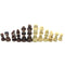 Wooden Chess Pieces Only 32 Pieces, Chess Figures without Board (9.5cm)