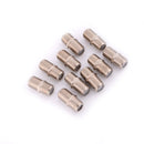 10pcs Aluminium Alloy Connector F Plug Coupler Adapter HD TV Coax Cable LJ
