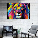 Full Drill Round Drill 5D Diy Diamond Painting "Colorful Lion" Embroidery C M8H7