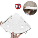 Bathroom Triangular Shower Shelf Corner Bath Storage Holder Organizer Rack White