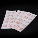100pcs 3.5cm Flower Design Stickers Paper Labels Thank You Seals For Gifts MO