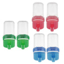 6PCS Automatic Birds Cage Water Food Feeder, Made Of Plastic, Safe, Non-Toxic