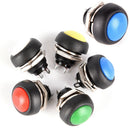 5Pcs Waterproof Momentary Push button Switch On/Off  Round 12mm Switch PBS-33Bâ„–[