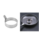 2pcs Stainless Kitchen Egg Fry Frier Fried Oven Poacher Pancake Mould Ring