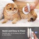 Dele Pet Slicker Brush for Dogs and Cats Pro Quality Self Cleaning Grooming