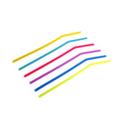 6pcs Reusable Drinking Straws Silicone Cocktail Straws with 1pc Cleaning Brush Z