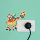 DIY Giraffe Diamond Painting Luminous Switch Stickers Bedroom Wall Decals