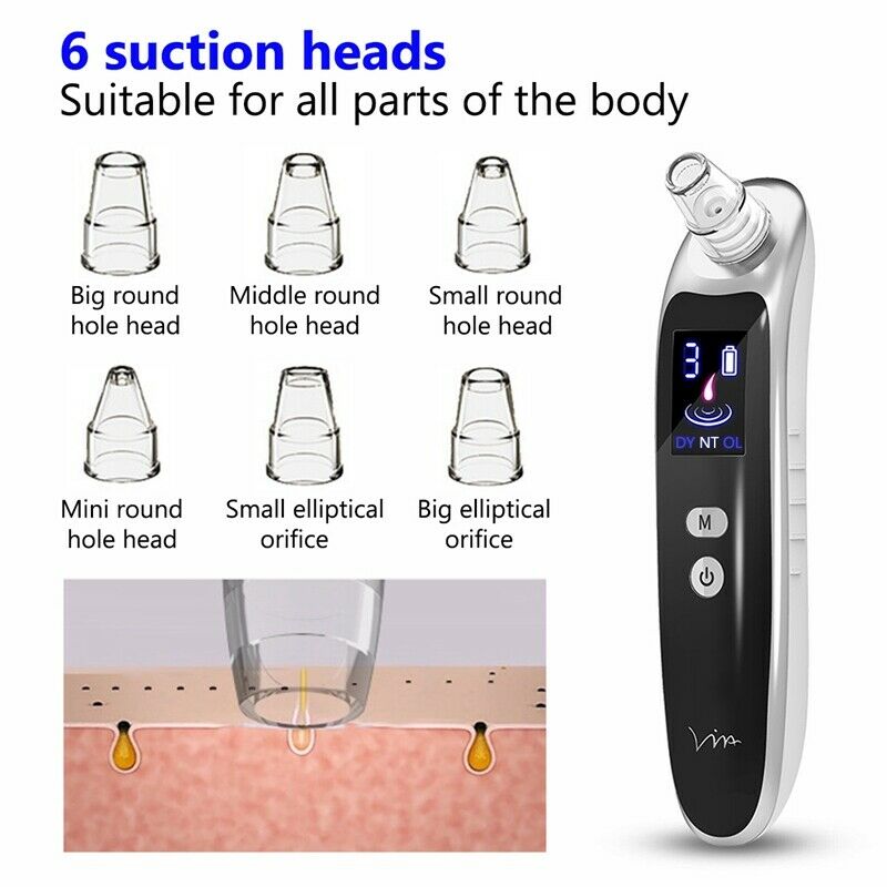 Face Nose Acne Black Dot Pimple Blackhead Remover Electric Blackhead Vacuum Y4J7