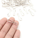 20pcs Metal Lanyard Snap Spring Clips Hooks Findings DIY Length 2.5cm3C