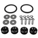 Black Quick Release JDM Bumper Fender Trunk Fastener Screw Bolt Loop Ring K B1X7