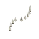 10Pcs Metal Cone Spike Studs Punk Bag Belt Clothes Leathercraft Cone Rivet