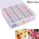 80 Colors Embroidery Thread Embroidery Machine Thread Strong Spools Solid Co Hn