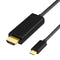 Type C 1.8M To HDMI 3.1 Video Cable To HDMI Cable For Macbook Air Type-C
