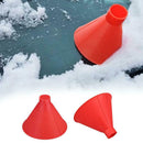 Cone Shaped Magic Car Windows Snow Remover Shovel Ice Scraper (14.5cm Red)
