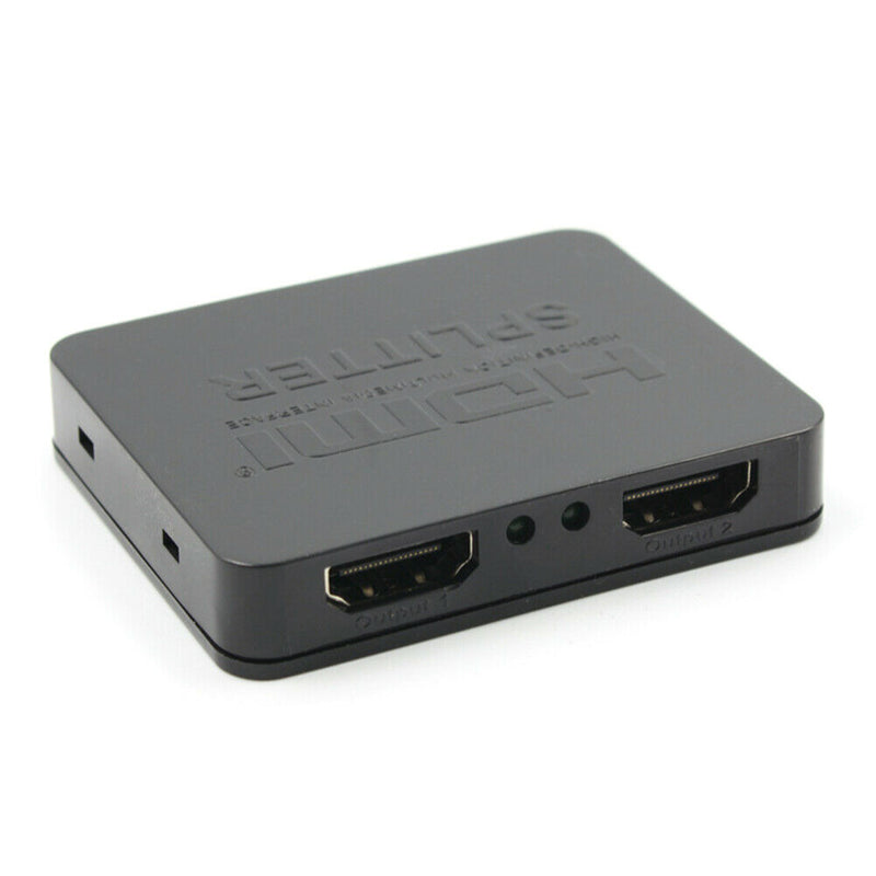 1 In 2 Out Video HDMI Splitter 4K 1080P Display Adapter for HDTV Monitor A