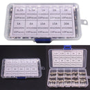 100Pcs Set Quick Blow Glass Tube Fuse Assorted Kit Fast-blow Glass Fuses HPL