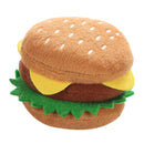 Squeaky Stuffed Plush Dog Toys - Hamburger Shaped - Pack of 2