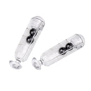 40Pcs Plastic Fishing Rattles Lure Tube Attract   Tackle with Metal Ball