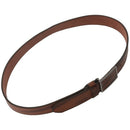 Men's Leather Belt Metal Buckle Automatic Clasp 39-43 inch coffee C1H9