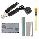 5 Piece Luthier Millstone Stainless Steel Ruler Wire Clamp Guitar Tools Kit