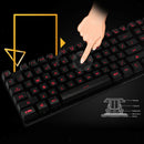 Ultra-thin USB Gaming Keyboard Backlit RGB Keys Frameless Office Working