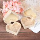 DIY Storage Boxes Heart Shape Wood Box Earrings Ring Jewelry Makeup Organi zg Gw