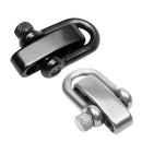 Pack of 2 Adjustable 304 Stainless Steel U Shackle Buckles for Paracord Bracelet