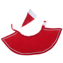Pet Cat Dog Hat Red Scarf Christmas Holiday Costume Small Animals Party Dress BX
