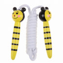 Childrens Wooden Handle Skipping Rope Animal Colourful Cartoon Zoo I1X1