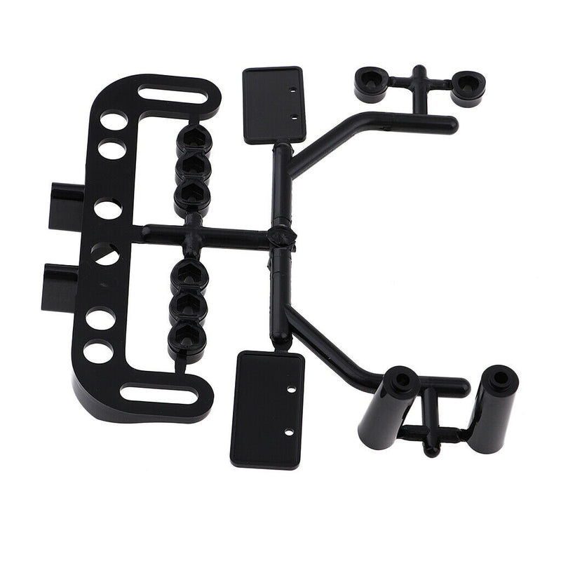 1/10 RC Racing Drift Car Accessories - Double Tip Pipes with License Bracket
