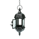 Moroccan Hanging Candle Lanterns Candlestick Decor Home, Wedding, Cafe, Black
