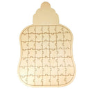 Feeding Bottle Shape Signature Guest Book Personalized Puzzle Wedding Decor