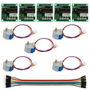 5PCS Stepper Motor With Driver Board Cable For Arduino Reduction Step Motor Gear