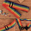 New 4 Travel Luggage Suitcase Strap Baggage Backpack Bag Rainbow Color Belt C4M1