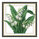 12 Months Flower DIY Cross Stitch 11CT Printed Embroidery Kits (H427 May)