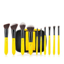 Msq 10Pcs Pro Makeup Brushes Set Face Basic Brush Blending Eyeshadow Lip Ma D2S6